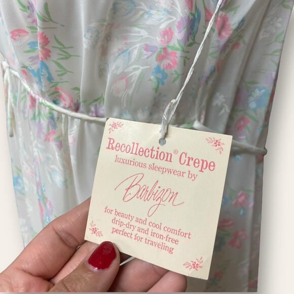 Vintage Barbizon Recollection Crepe nighty and robe small (size 4) - Picture 9 of 11